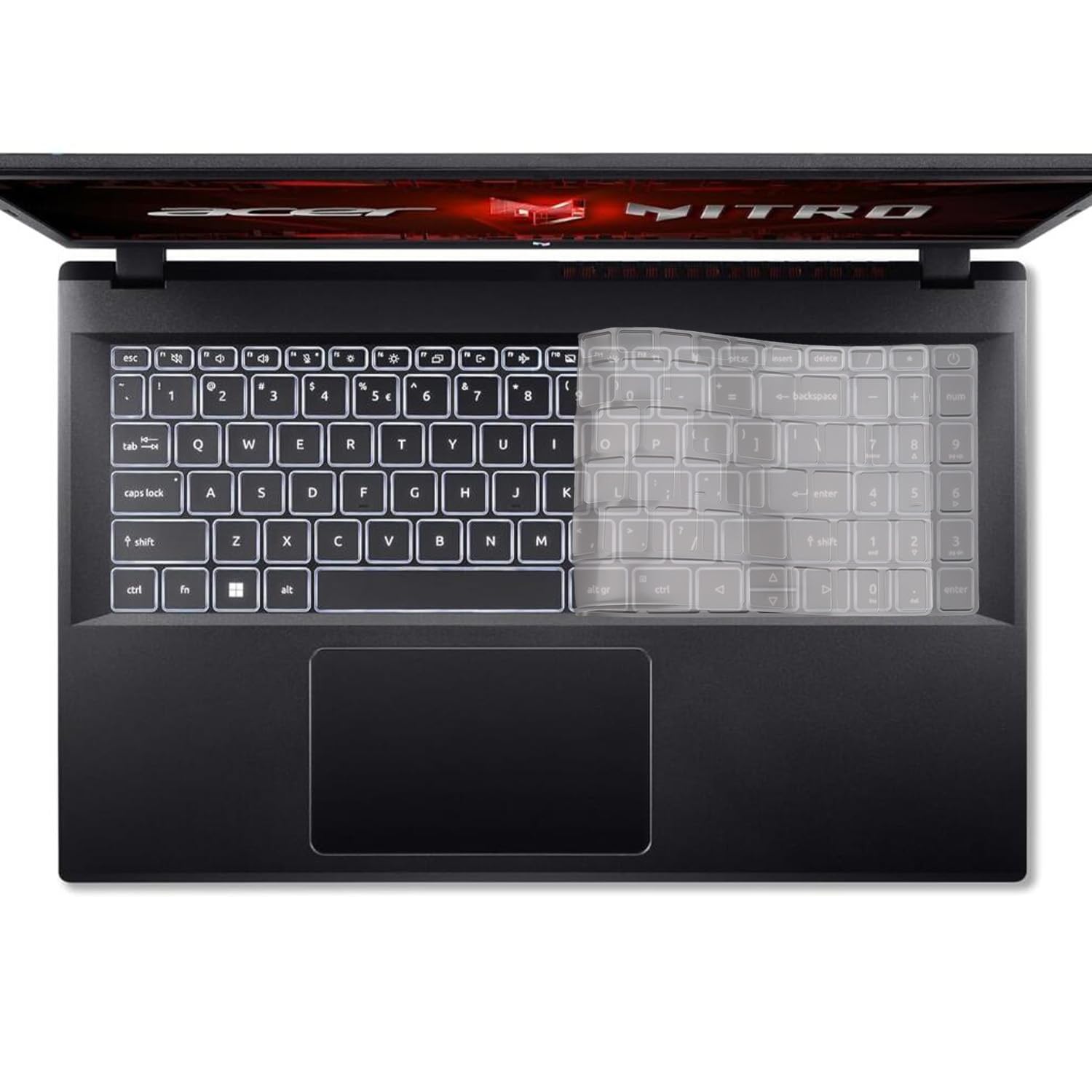 Housse De Protection Transparente Pour Clavier D'ordinateur Portable, 15.6 Pouces, En TPU, Pour