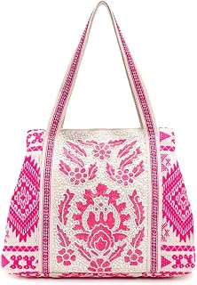 Boho Girl Spacious and Stylish Handbag with Button Closure | Made of Cotton Material | For Daily and Office Use | Ladies H... Price In India