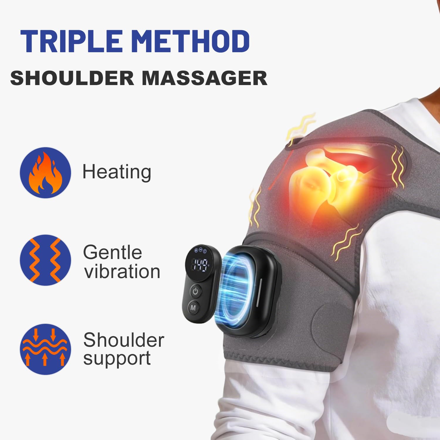 CENXIGO Shoulder Massager - Heat & Vibration Relief -3 CENXIGO Shoulder Massager - Heat & Vibration Relief -3