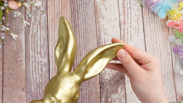 Amazon.com: Lyrow 8 Inch Gold Resin Bunny Table Decor Easter