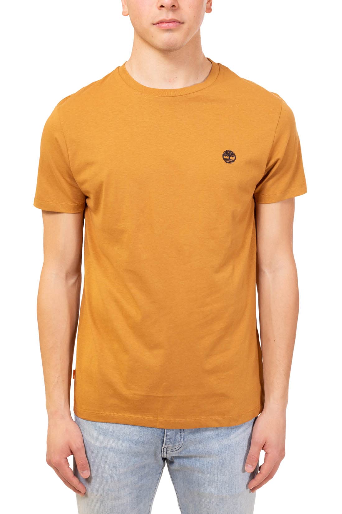 Timberland Tfo SS Left Chest Logo Jersey Crew tee (Slim) Camisa Hombre