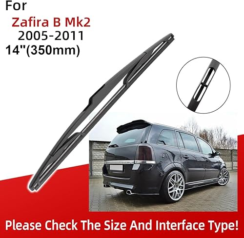 Miniatura 3 de 3 limpiaparabrisas delantero y trasero de 28, 22 y 14 pulgadas, repuesto para Opel Zafira B Mk2 2005-2011, limpiaparabrisas de equipo original, que