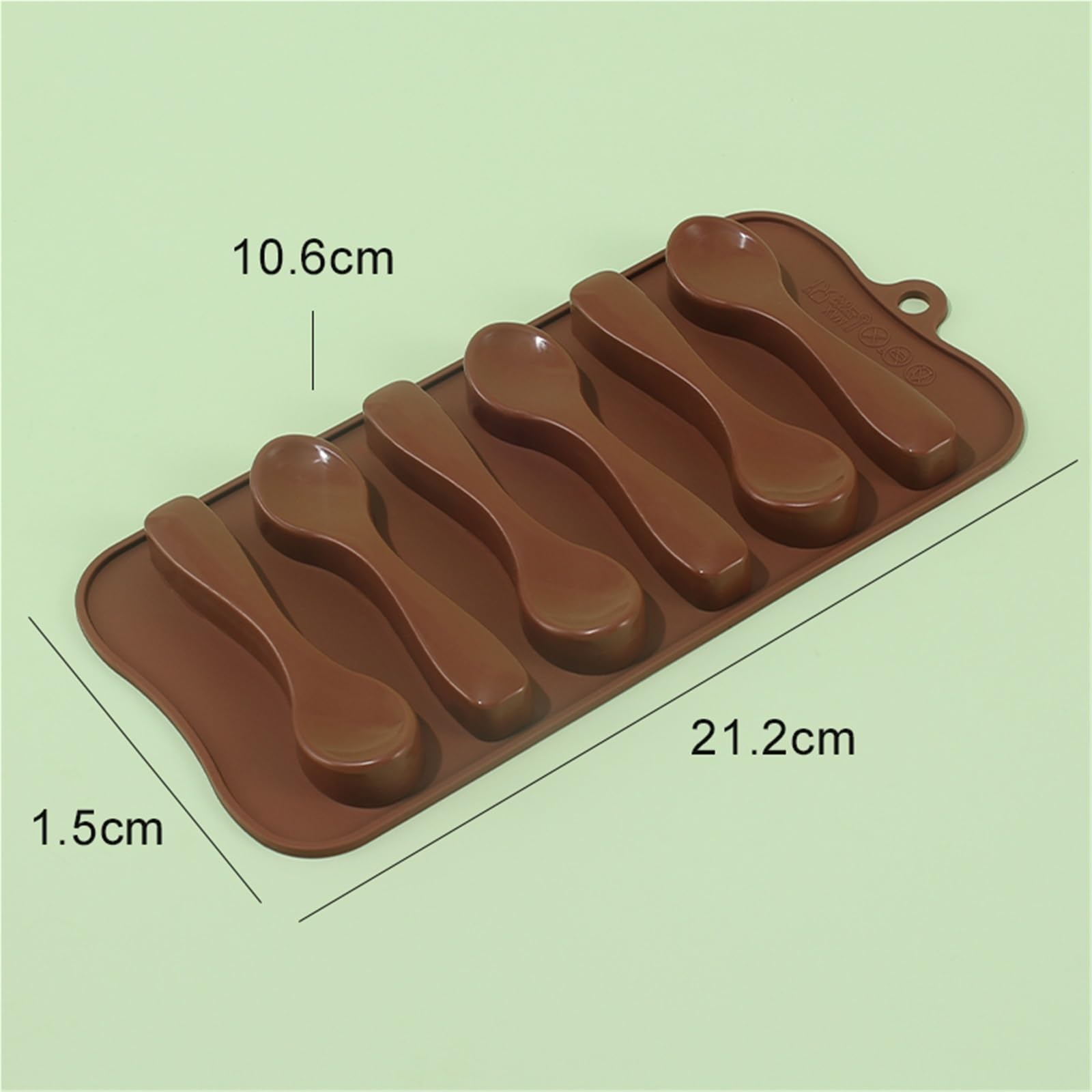 Juego de 3 moldes silicona for hornear, decorar pasteles y chocolates. Incluye seis cucharas for hacer donas, otros dulces Para Repostería Y Postres