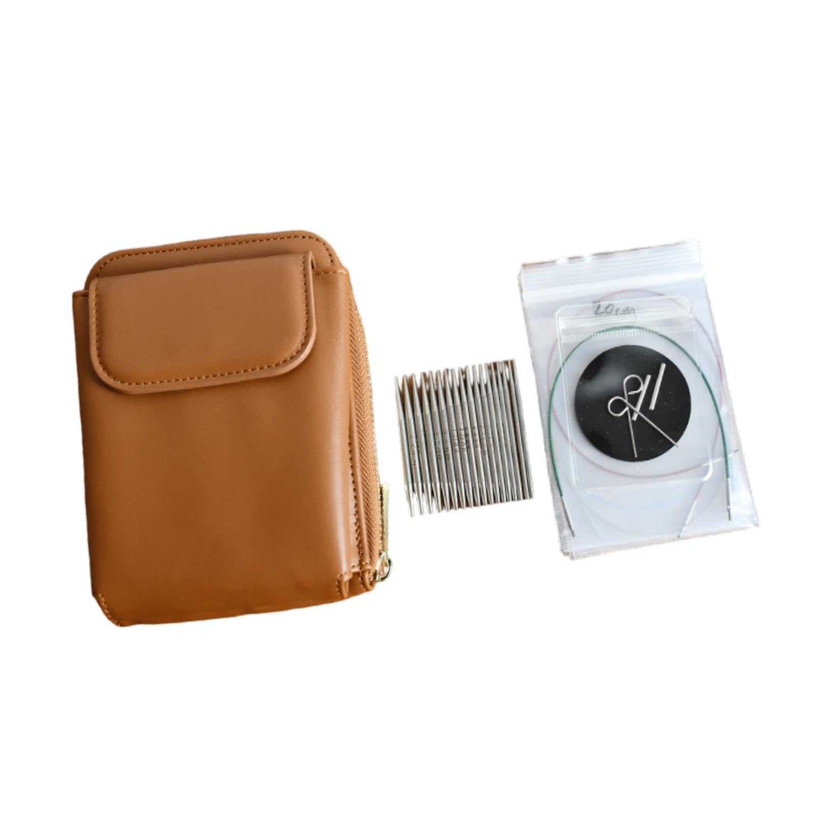 AMSLSIU Knitting Projects Simplified with Detachable Knitting Pins Set Hand Quilting Excellence for Knitter Enthusiasts Everywhere Handmade DIY Projects, Sliver, Pins Length 6cm