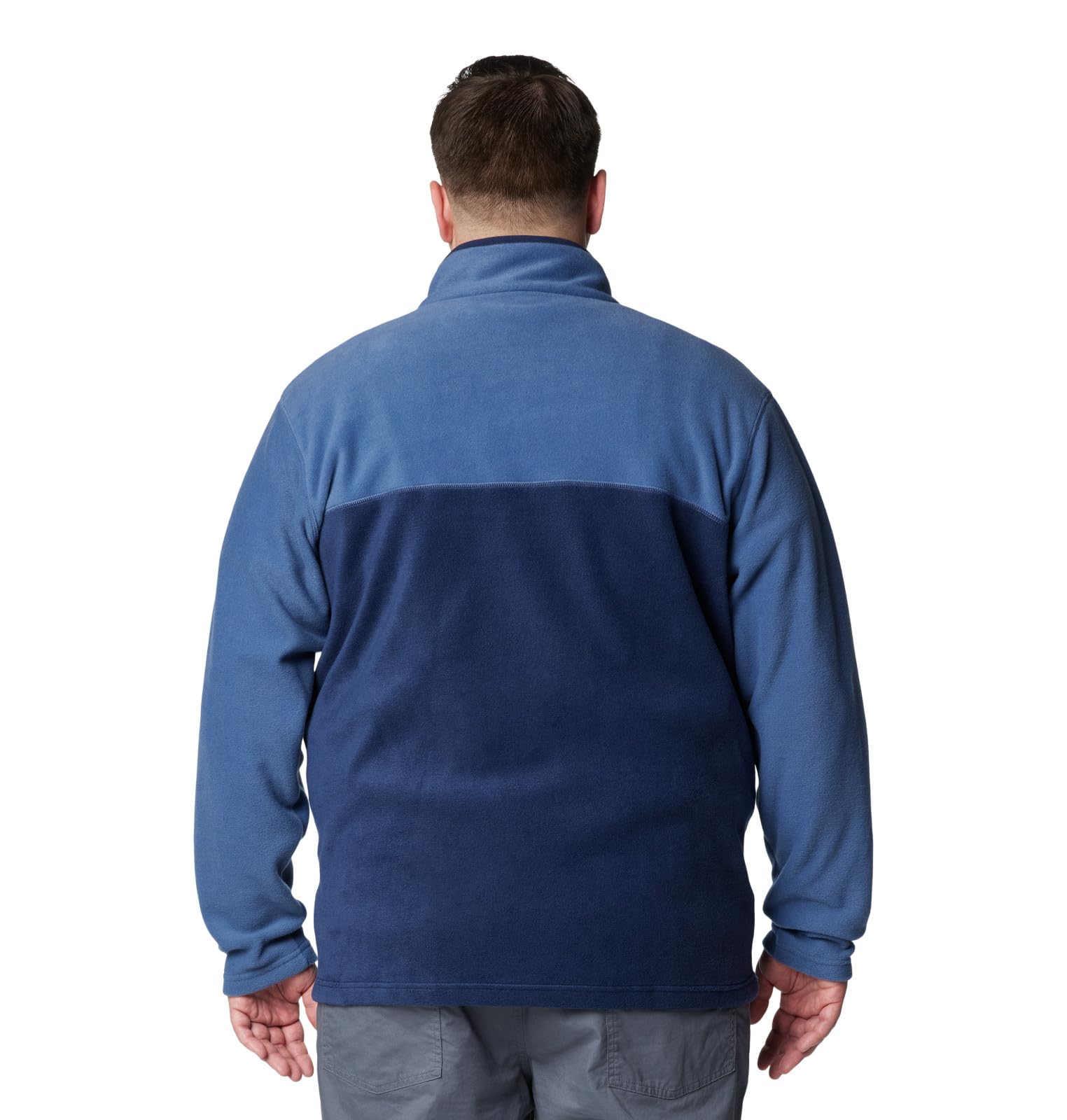 Columbia Steens Mountain Veste polaire à demi bouton-pression pour homme Bleu marine/montagne sombre Taille XL grande