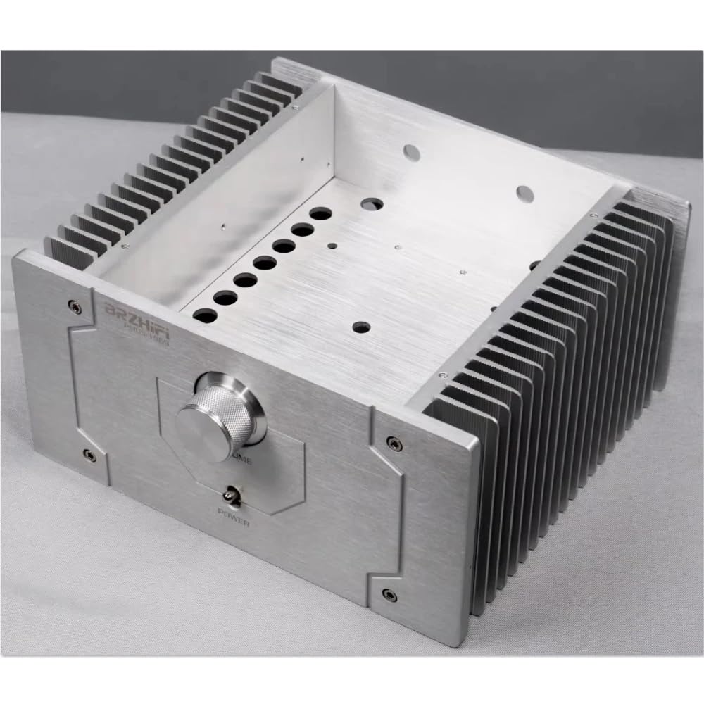 Precyzyjna, w Pełni Aluminiowa Obudowa Wzmacniacza z Dwustronnym Radiatorem 240 x 211 x 120 mm