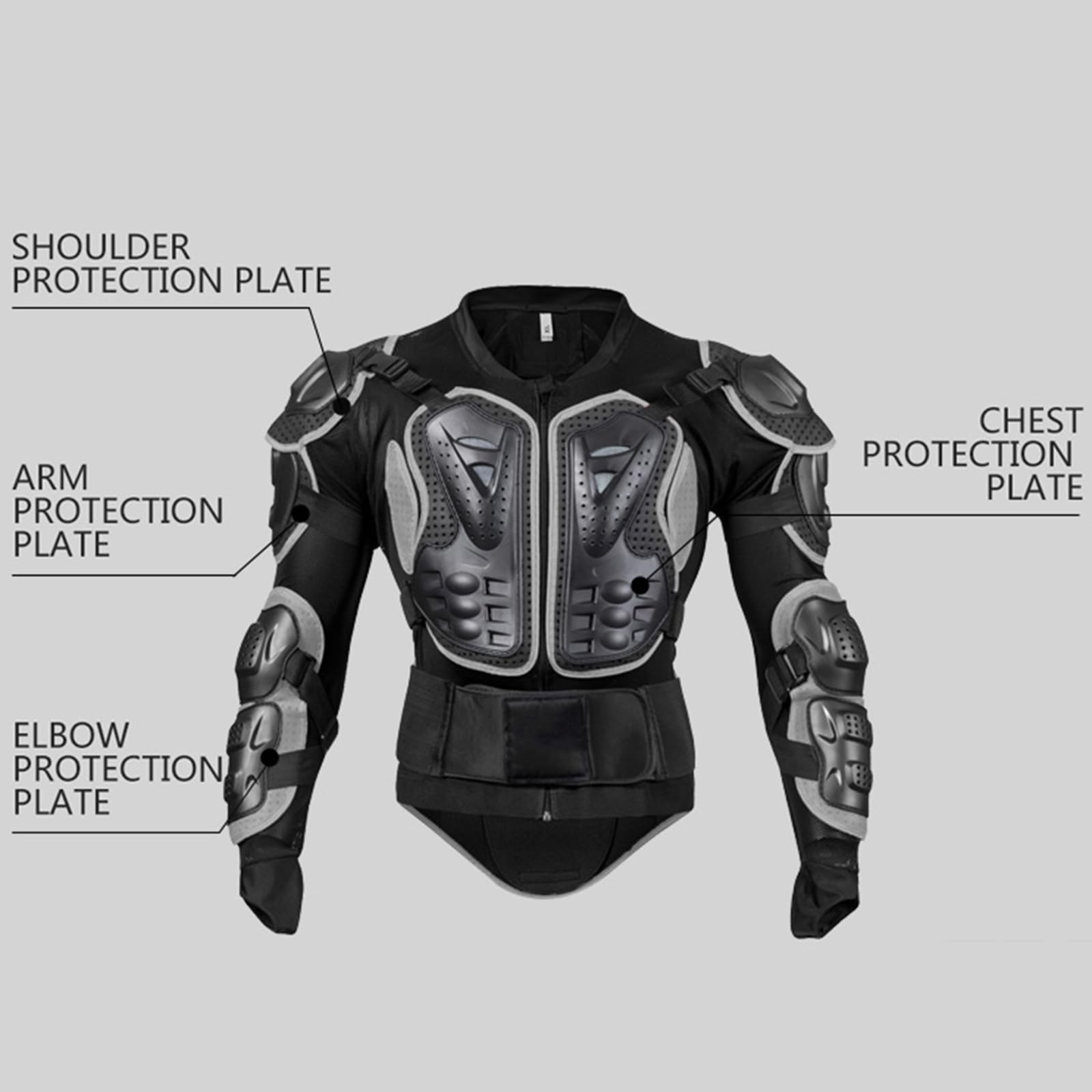 Męska pełna ochrona motocyklowa, kurtki motocrossowe chroniące przed upadkiem, oddychająca, odporna na zużycie, ochraniacz klatki piersiowej i kręgosłupa do jazdy na motocyklu