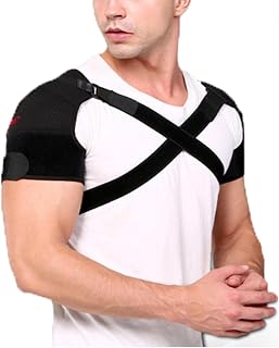 Double Shoulder Brace Shoulder Support Strap for Men Women Rotator Cuff,Dislocated Joints,Muscle Pain Relief, for Posture Correction Shoulder Belt Back Stabilizer,L