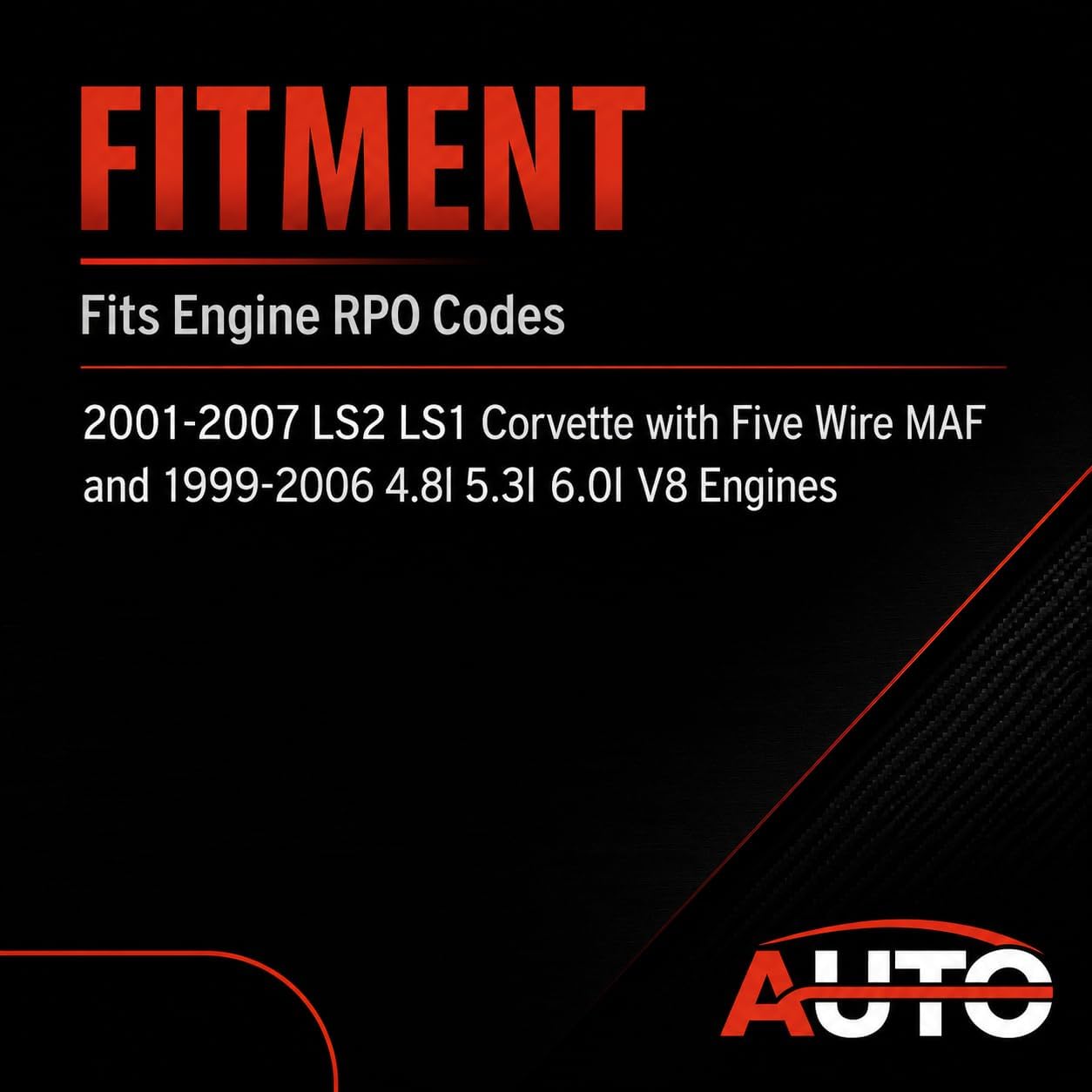 MAF Sensor Harness Extension Sensor Connector for LS2 LS1 | Mass Air Flow Fit for 2001-2007 LS2 LS1 Corvette with five wire MAF and 1999-2006 4.8l 5.3l 6.0l V8 engines