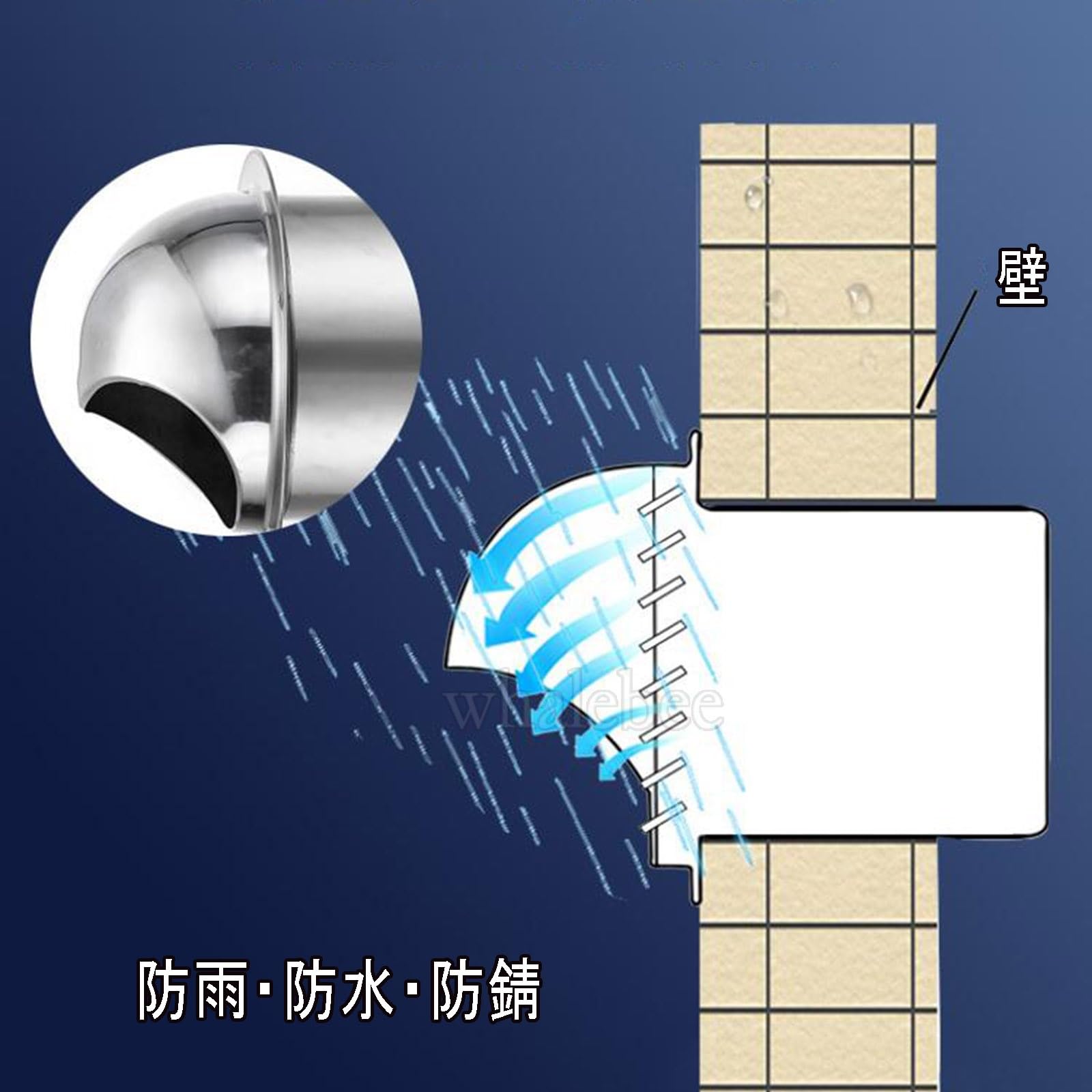 Amazon.co.jp: キッチン換気口 直径100・150・180・200mm、防虫網付