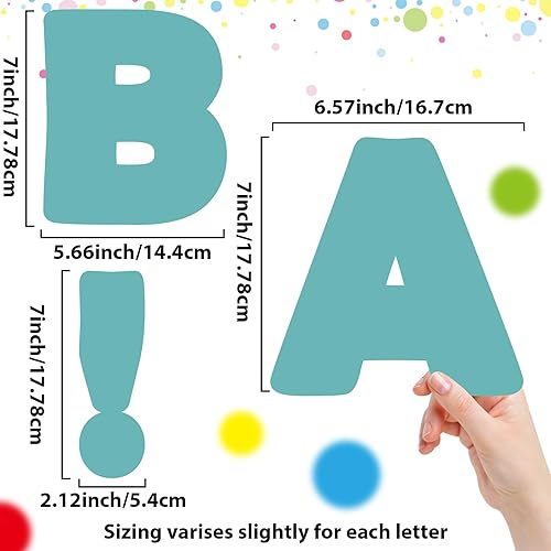 Vista 82 de Juego de 150 letras grandes de 6 pulgadas y puntuación, colorido alfabeto recortado para el aula para exhibir tablón de anuncios, escuela en casa