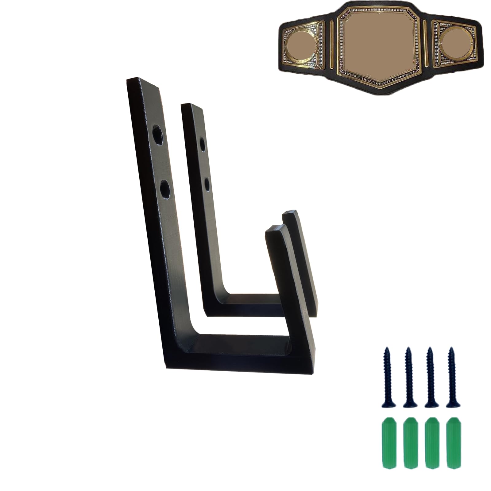 MOOYIYAN Championship Belt Display Holder for Wall, Belt Horizontal Wall Mount Organizer