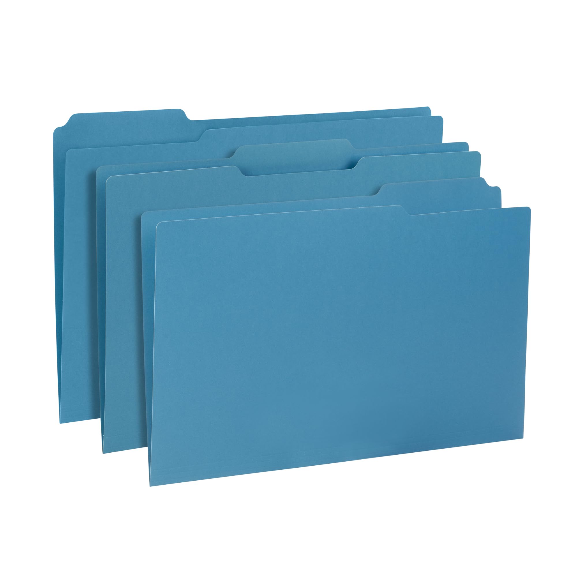 Blue Summit Supplies 50 cartelle portadocumenti, 11 x 17, 1/3, blu