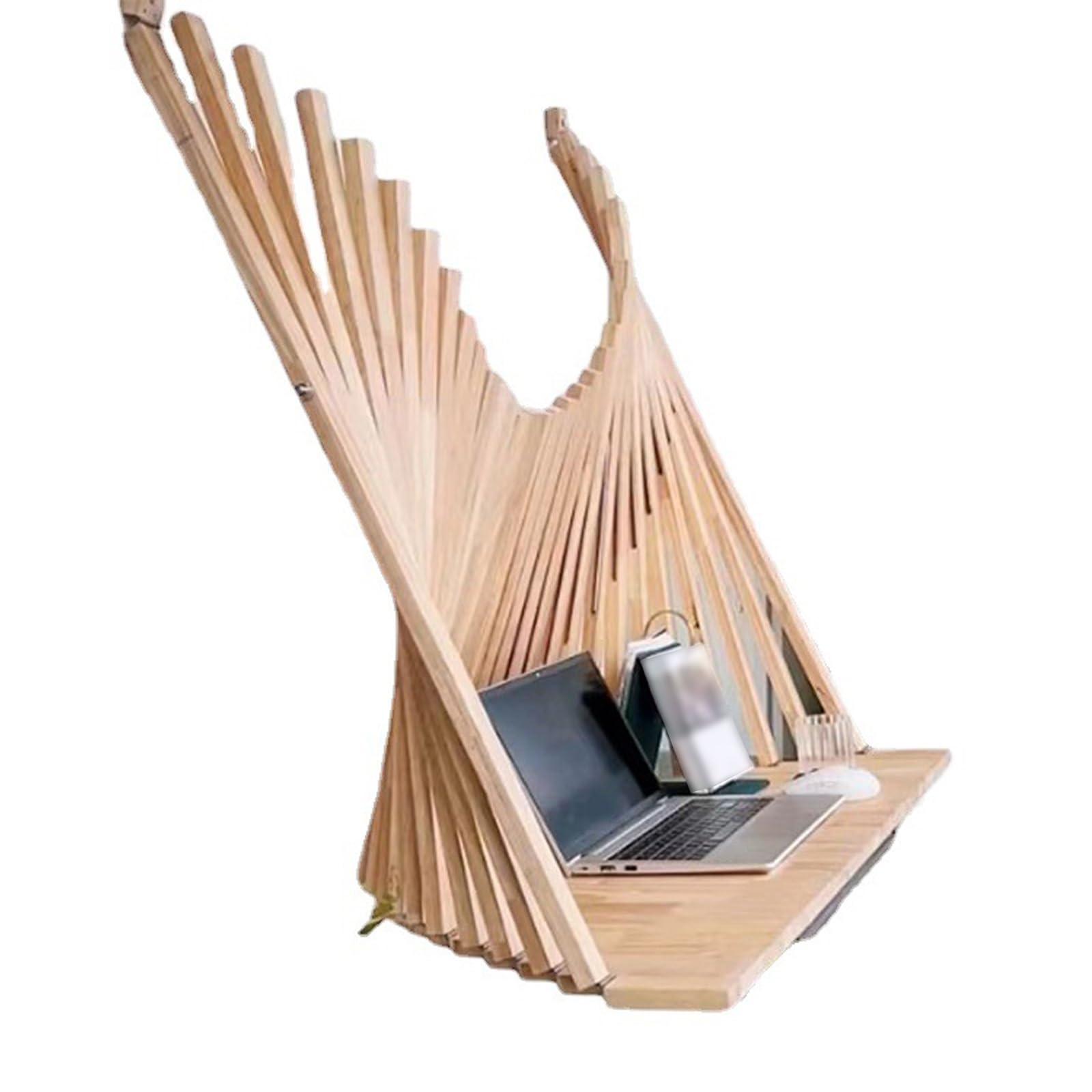 Bureau mural gain de place rabattable pour créer un bureau à domicile compact