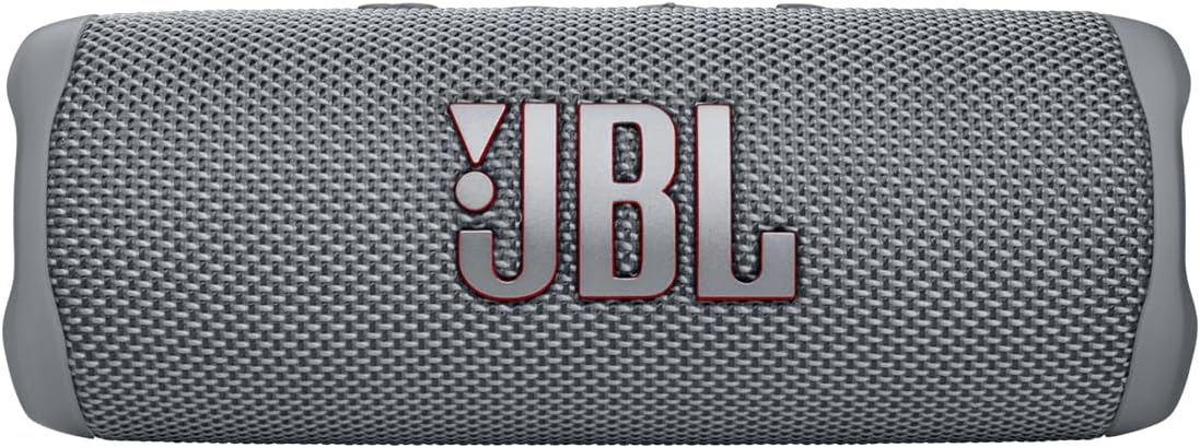 JBL Flip 6 Portable IP67 Waterproof Speaker with Bold JBL Original Pro Sound, 2-Way Speaker, Powerful Sound and Deep Bass, 12 Hours Battery, Safe USB-C Charging Protection - Grey, JBLFLIP6GREY