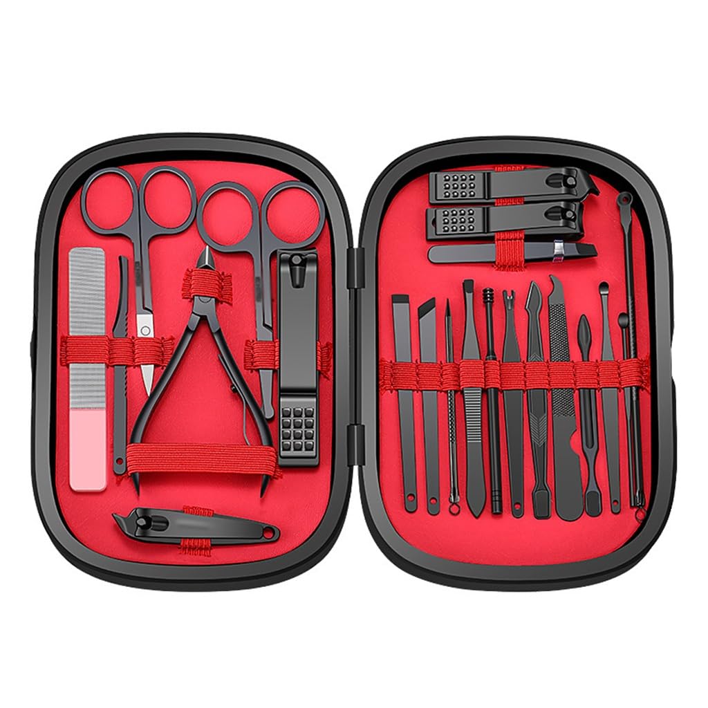 Pinze for cuticole Strumenti for unghie Tagliaunghie Coltello for pedicure professionale Scatola for maniche for unghie Set tagliaunghie completo