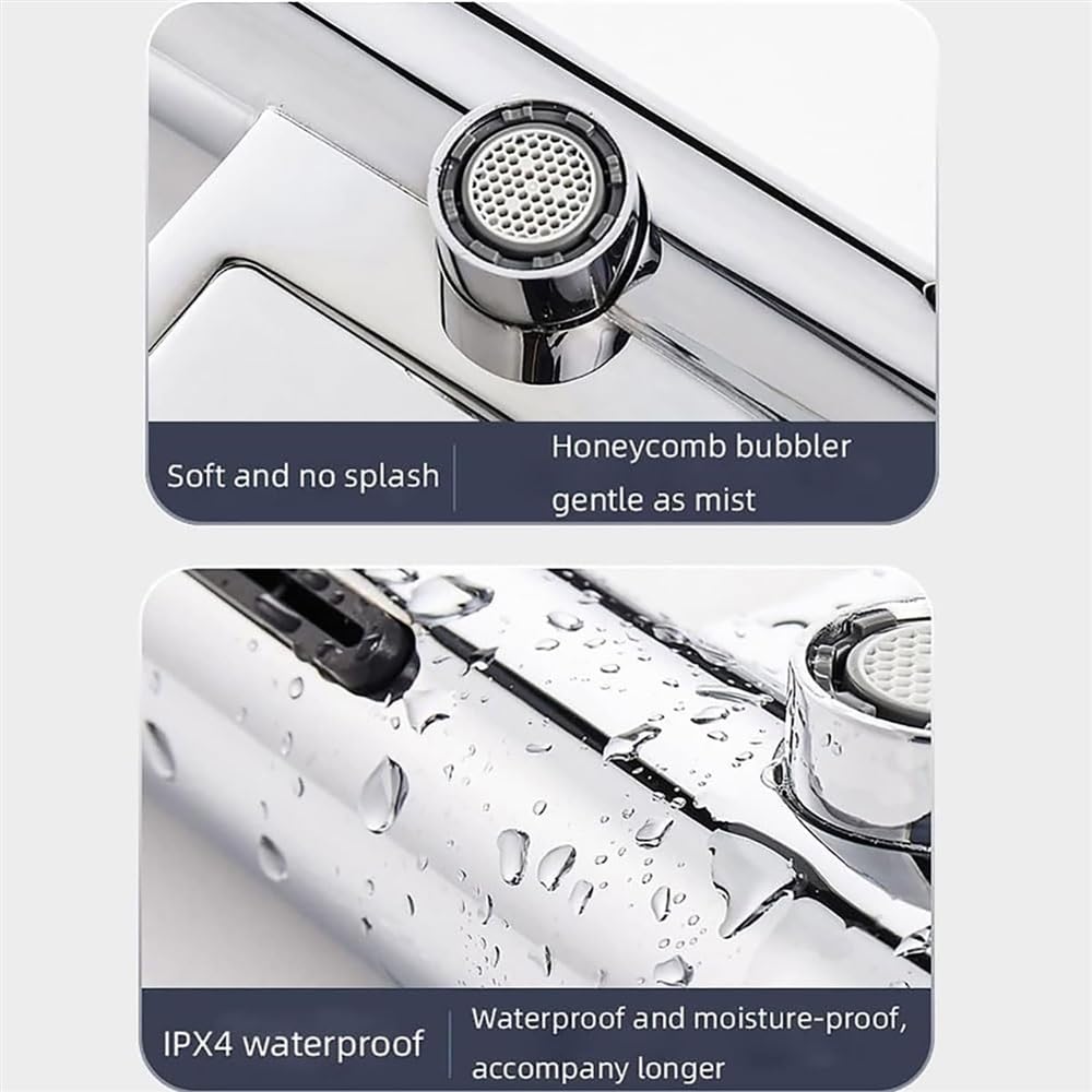 Asciugamani Automatico con sensore， 2 in 1， Lavaggio e Asciugatura delle Mani， con Filtro， Rubinetto per Bagno da 1150 W con Asciugamani， Asciugatura Rapida in,