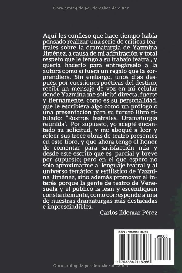 Vista 2 de Rostros Teatrales Teatro Reunido (Spanish Edition)