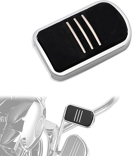 WOWTK Almohadilla de pedal de freno grande para Harley '12-'16 FLD, '86-'17 FL S