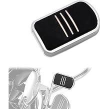 Large Brake Pedal Pad fits for Harley &rsquo;12-&rsquo;16 FLD, &rsquo;86-&rsquo;17 FL Softail and &rsquo;80-later Touring and Trike,for CVO Electra Glide Road Glide Road King Street Glide Electra Glide Fat Boy,Chrome