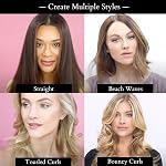 Fer plat essentiel en céramique vibrante, 1-Inch | Fast, sans frizz-Free Céramique Lissage des cheveux , Facile, Glide douce pour les vagues, Curls, cheveux lisses , Outils professionnels de coiffure