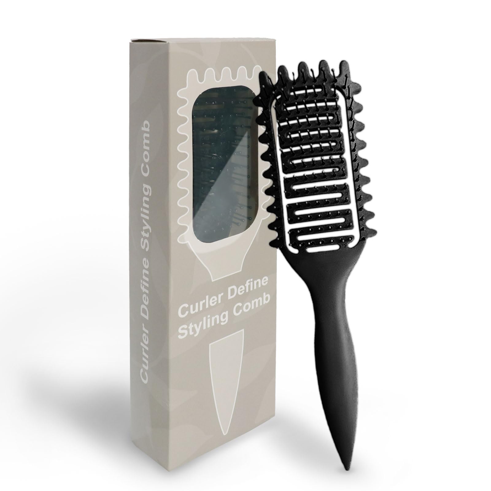 Qufiiry Curly Hair Brush, Curl Defining Brush, Curly Hair Brush Styling Brush