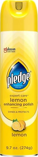 Pledge Expert Care Lemon Furniture Polish 9.7 oz - Multi-Surface Cleaner for Sealed Wood, Granite and Stainless Steel