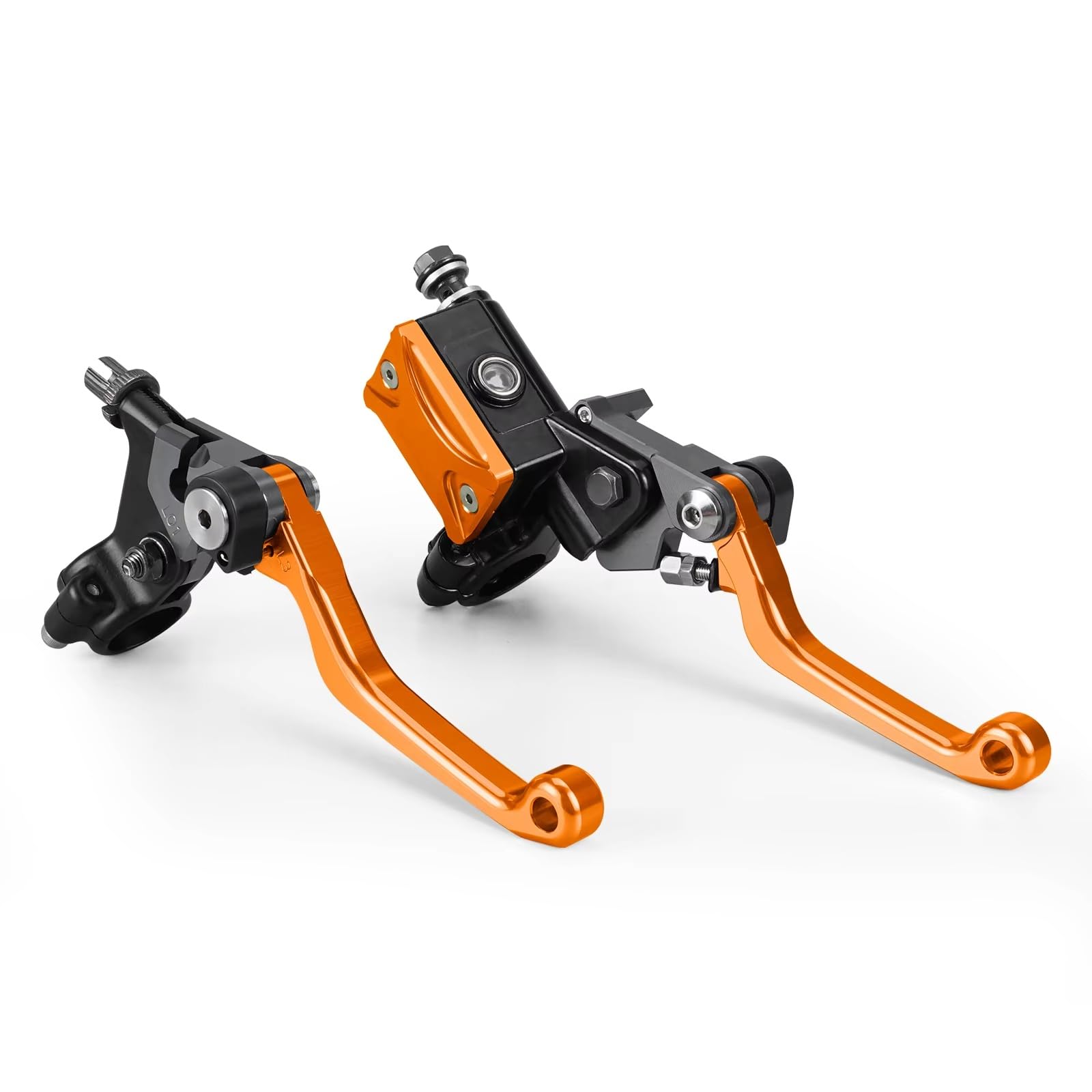 NIngJiaBhD Brake Clutch Levers for CRF250R for CRF450R for CRF125F for CRF250X for CRF450X for CR80R for CR85R for CR125R for CR250R Hydraulic Brake Cable Clutch Lever(Orange)