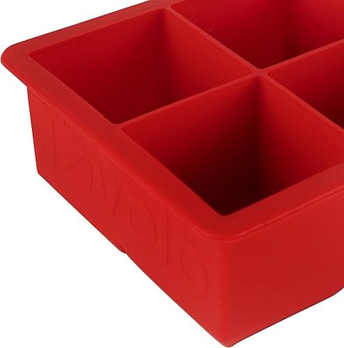 Miniatura 3 de Tovolo Bandeja grande para congelador de moldes de hielo King Craft de 2 pulgadas para whisky, bourbon, bebidas espirituosas y licores, silicona sin