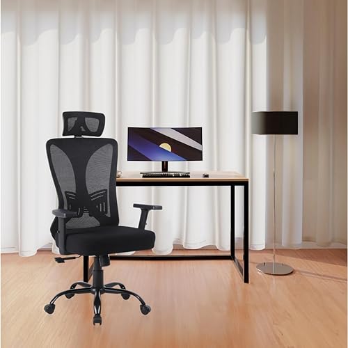 Miniatura 2 de Titano Frankfurt - Silla de oficina ergonómica con asiento acolchado de cuero, 360 ruedas con soporte de cuerpo reforzado de acero, color negro
