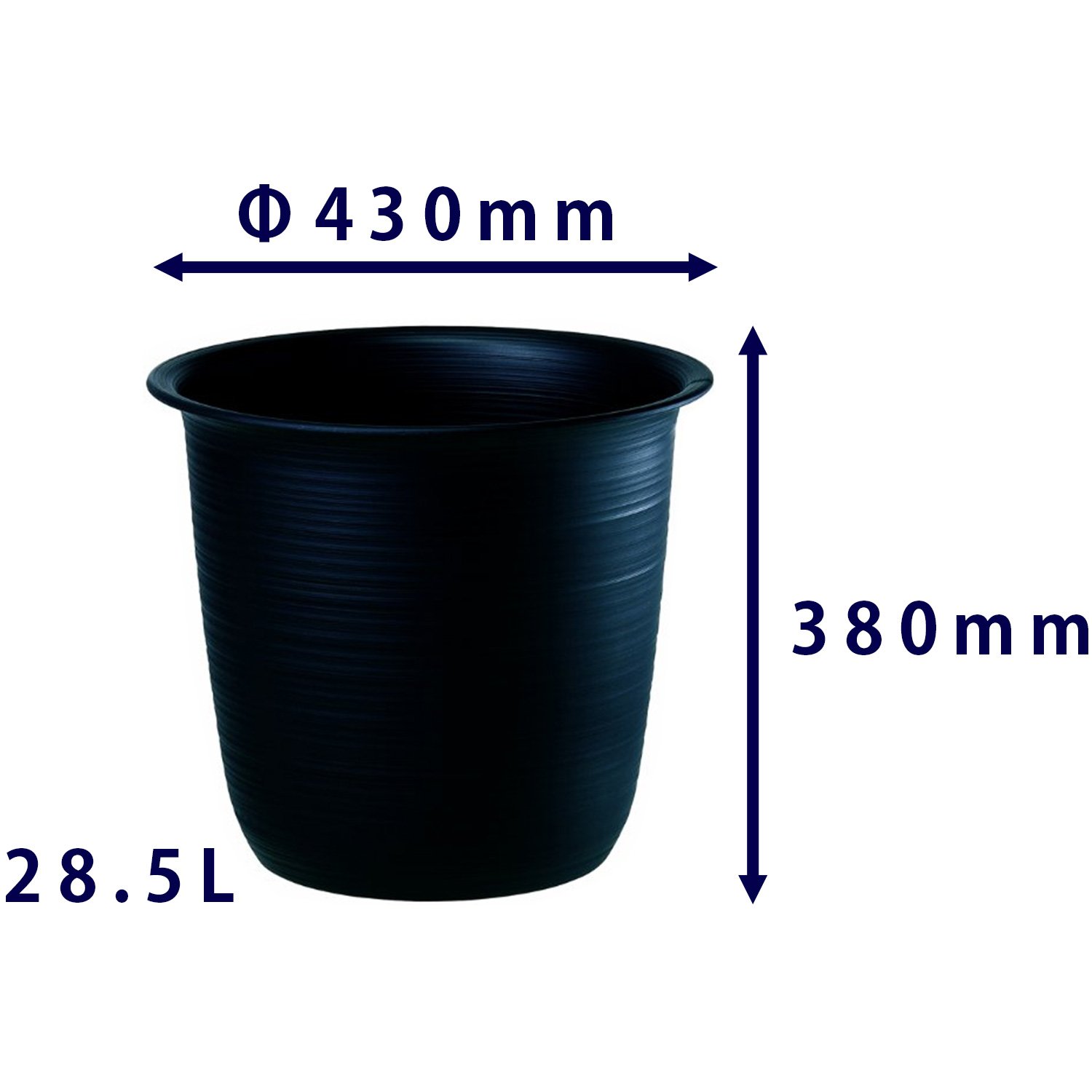 大鉢3 Amazon | 大和プラスチック 鉢カバー ツリー 10号 φ430×H380 ブラック