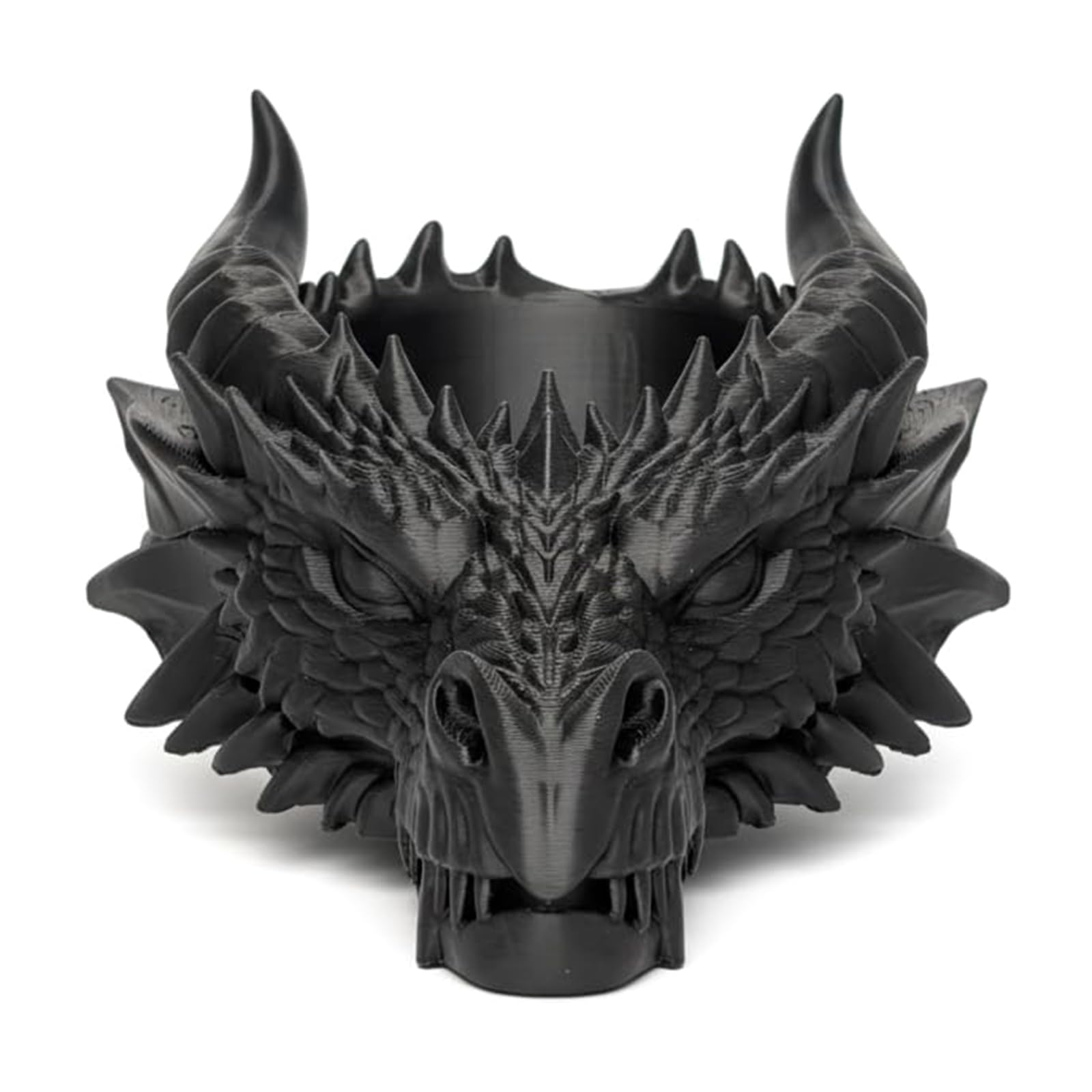 Tsophreniq Dark Dragon Themed Holder and Jewelry Organizers Multifunctional Decorative Holder Display Dark Dragon Head Storage Tray