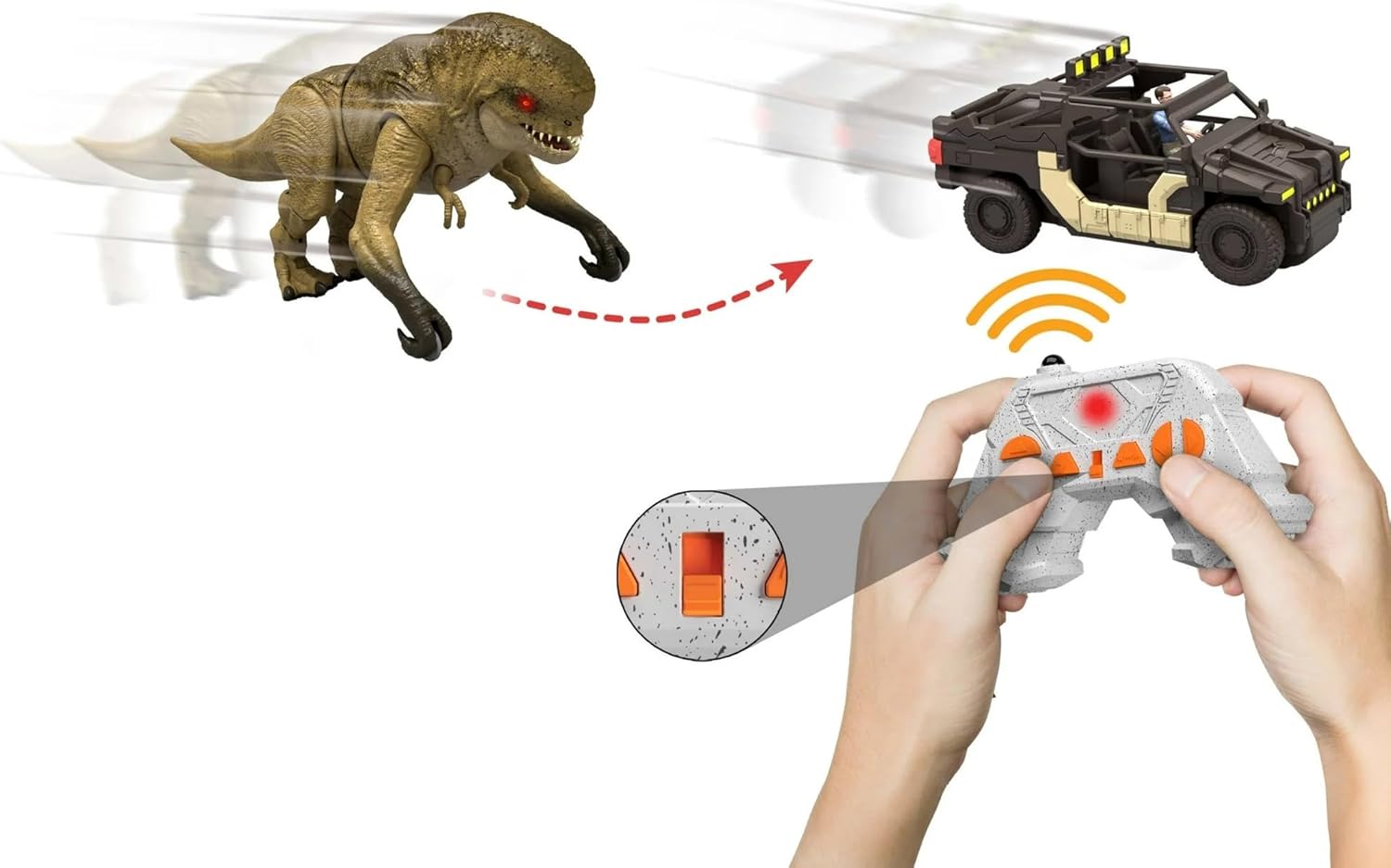 Jurassic Rebirth Track 'N Chomp Distortus Rex