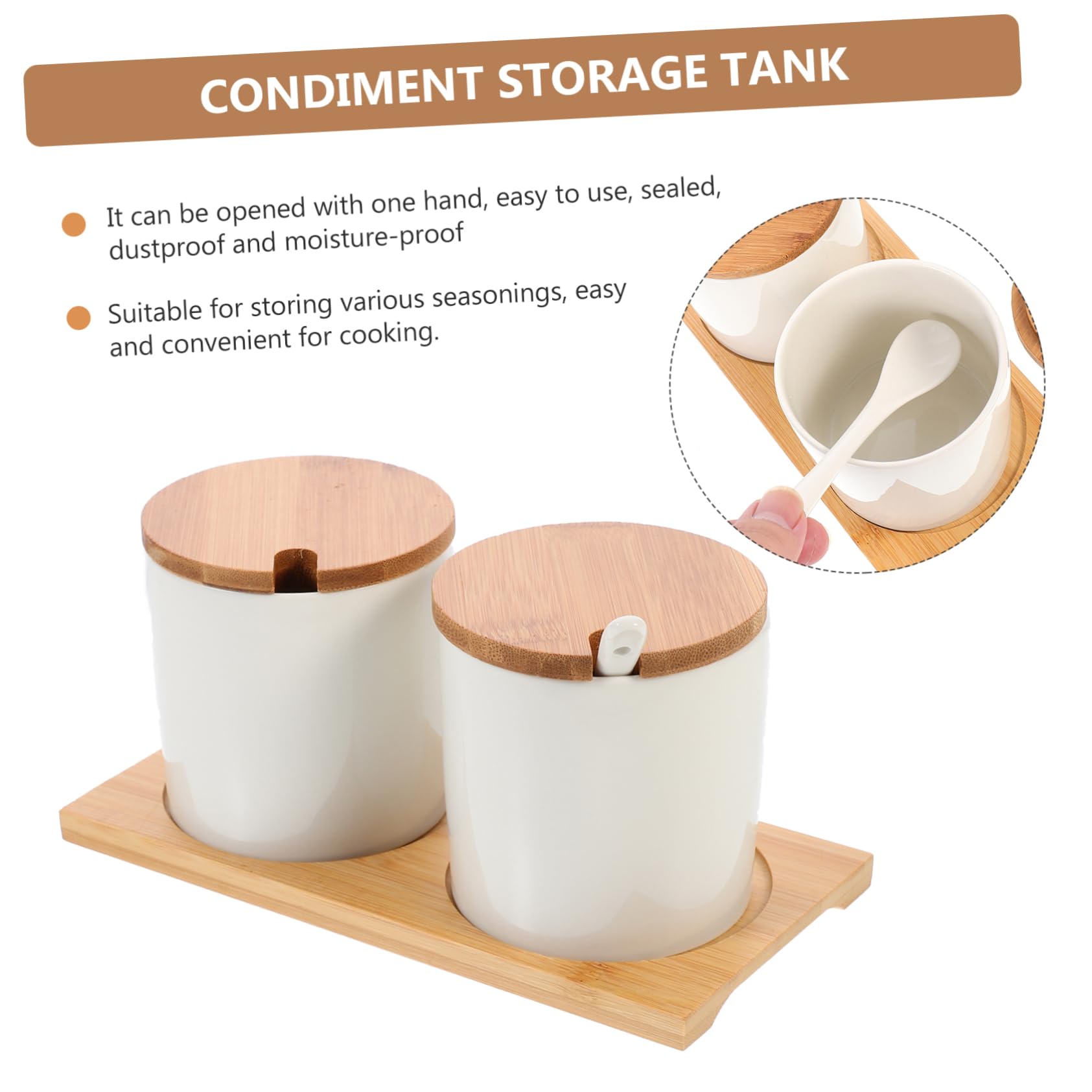 Alipis Barattolo per Spezie Contenitore per Spezie in Ceramica Bianco Facile da Pulire e Usare da Cucina Set per Cucina e Ristorante