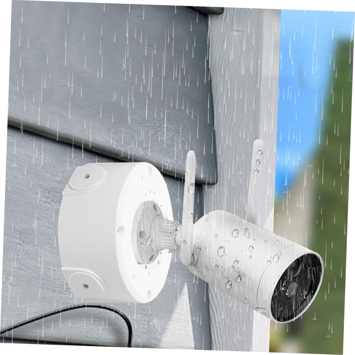NUOBESTY 3 Set Scatola Sicurezza Per Telecamera Custodia Per Elettrici Da Montare Protezione Per Esterne E Estensione 2 Pezzi * 3