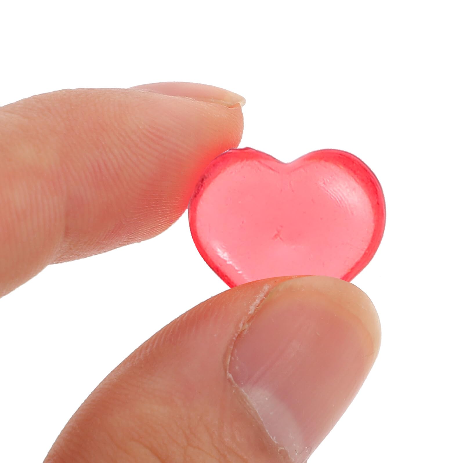 PRETYZOOM Acryl Herz Streudeko Bunte Halbtransparente Tischdekoration Vasenfüller Perlen Für Valentinstag Hochzeit Geburtstag Party und Heimdeko