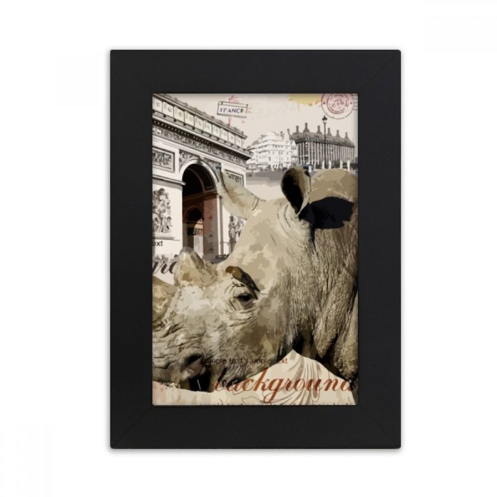 Cadre photo Paris de style européen peinture artistique noire pour bureau 5x7