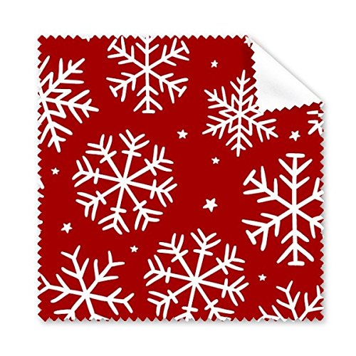Flocon de neige rouge chiffon de nettoyage pour éliminer les traces de doigts