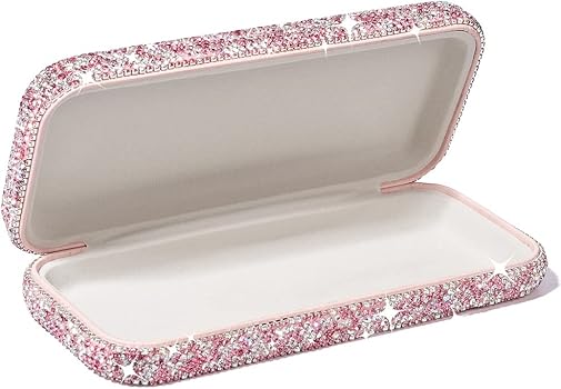 Amazon | XhuangTech メガネケース ハードシェル、キラキラ光る