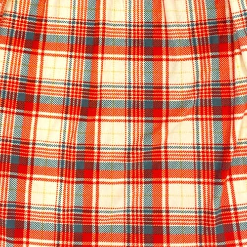 Cat & Jack Girls Red & Green Plaid Fleece Holiday Nightgown Night Gown2