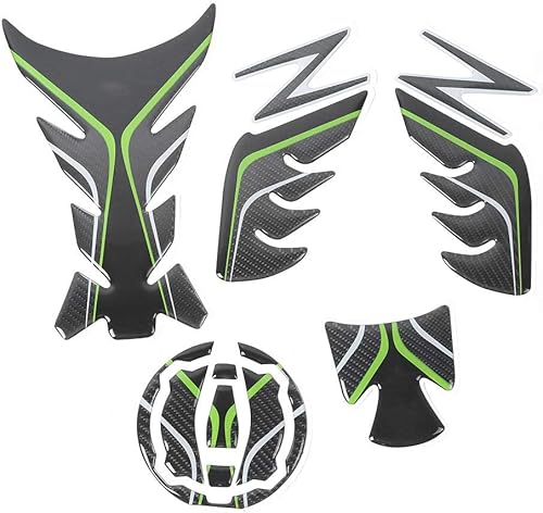 Miniatura 7 de Calcomanía para motocicleta, aceite 3D Pad Protector Trim Fish Bone Decal Fit para Ninja