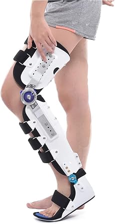 Support Lower Limbs Orthosis, Knee Ankle Foot Orthosis Brace Fixed with Walking Boots Brace Stable Safe for Arthritis, Joint Pain Relief, Recovery 502