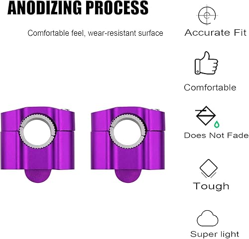 Vista 17 de Universal motocicleta 1-1/8" (28mm) 7/8" (22mm) aluminio CNC manillar elevadores ajustable barra grasa montaje abrazaderas para EXC KLX KXF YZF CRF