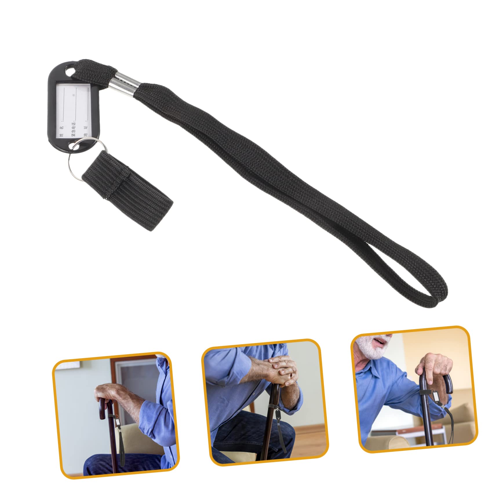 Didiseaon Cane Wrist Straps for Seniors 4pcs Anti Lost Lanyard Name Tag Comfortable Lightweight for Daily Use