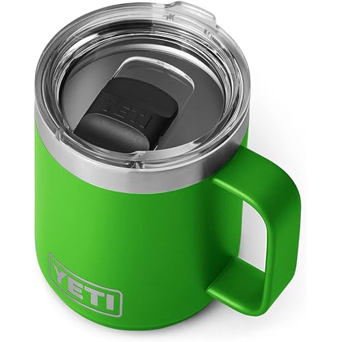YETI Rambler 10 oz Stackable Mug, Vacuum Insulated, Stainless Steel with MagSlider Lid, Canopy Green