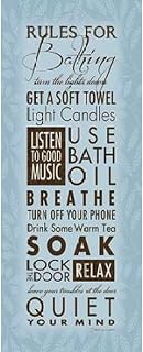 Posterazzi Rules For Bathing Poster Print by Stephanie Marrott, (10 x 20)