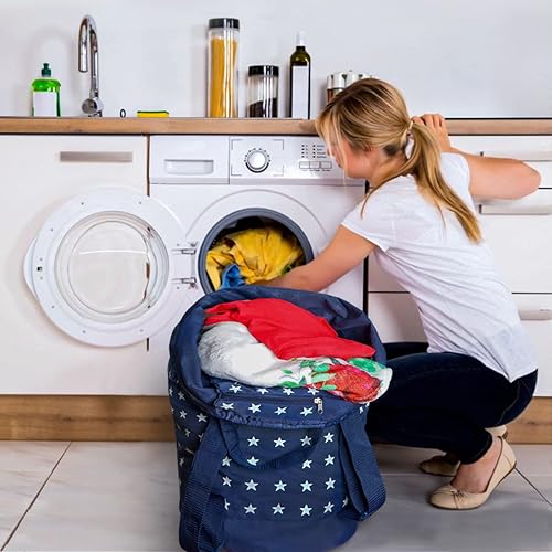 Miniatura 7 de Dalykate - Mochila para lavandería y ropa sucia con correas para el hombro