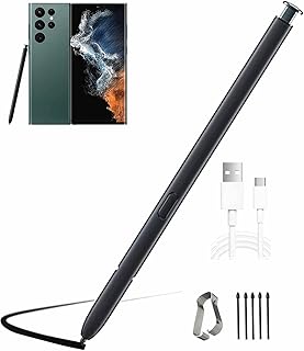 Galaxy S22 Ultra Stylus Pen Replacement for Samsung Galaxy S22 Ultra 5G Touch Stylus Pen S Pen(Without Bluetooth) Replacement Tips/Nibs and 30cm USB-A Cable (Green)