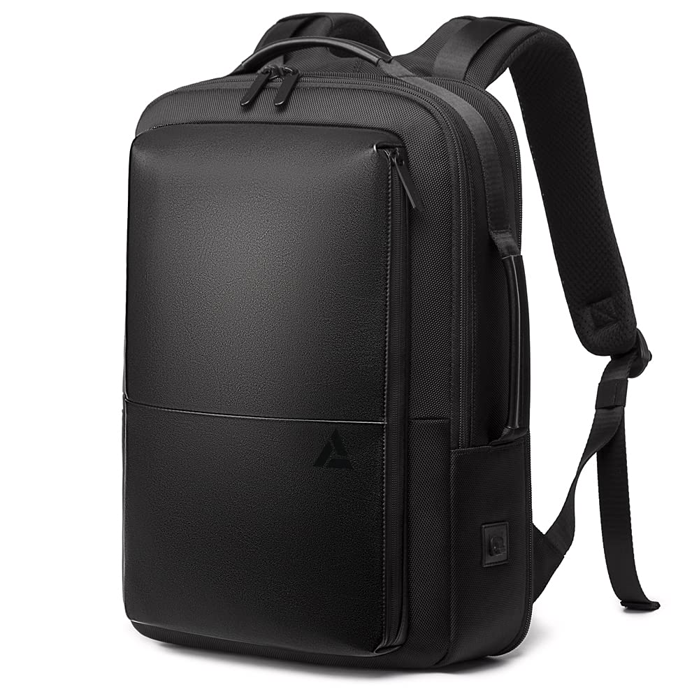 Arrivly Plecak biznesowy na laptopa 15,6 cala, plecak damski, plecak męski rozszerzalny plecak podróżny o dużej pojemności 25 l - 35 l, wodoodporny plecak kabinowy, torba robocza z USB dla mężczyzn