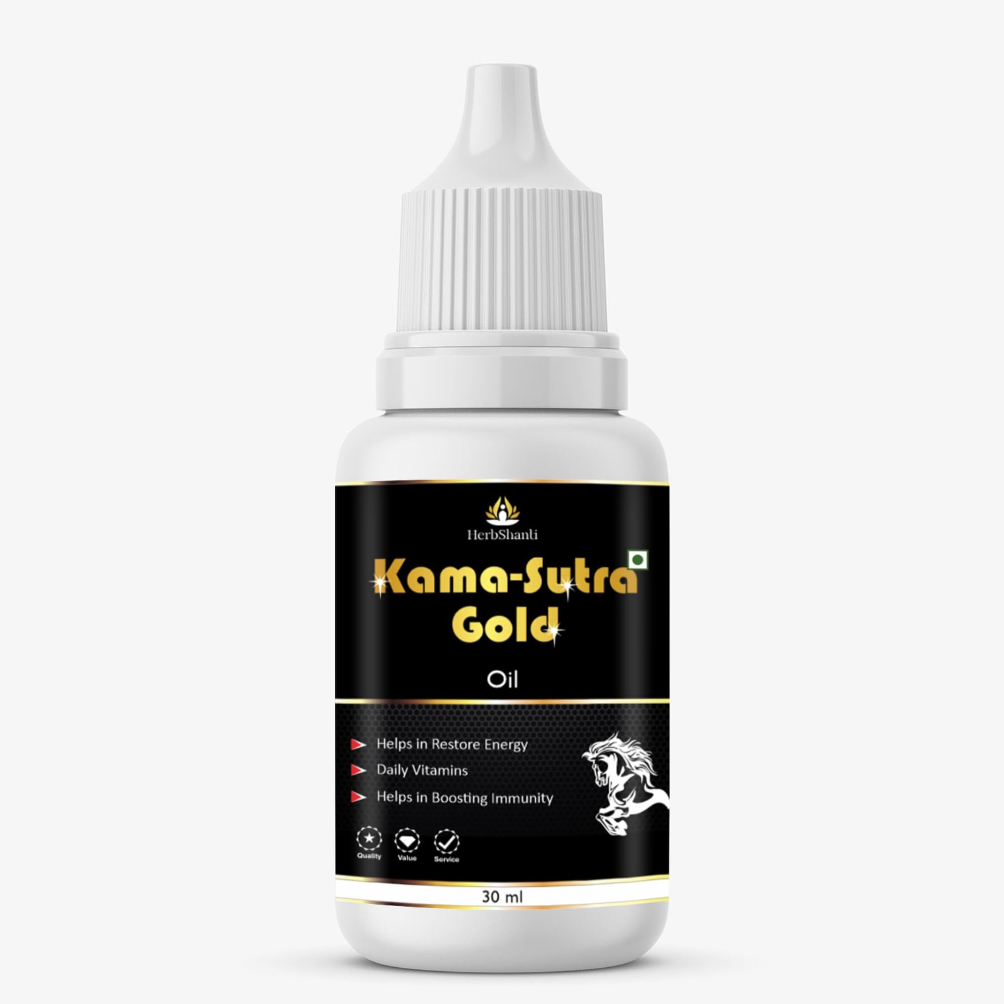 HerbShanti Kama Sutra Gold Ayurvedic Massage Oil for Men – Herbal Blend with Natural Ingredients for Strength, Stamina, & Vitality (30ml) (B0DH28LX7C) Amazon Price History, Amazon Price Tracker